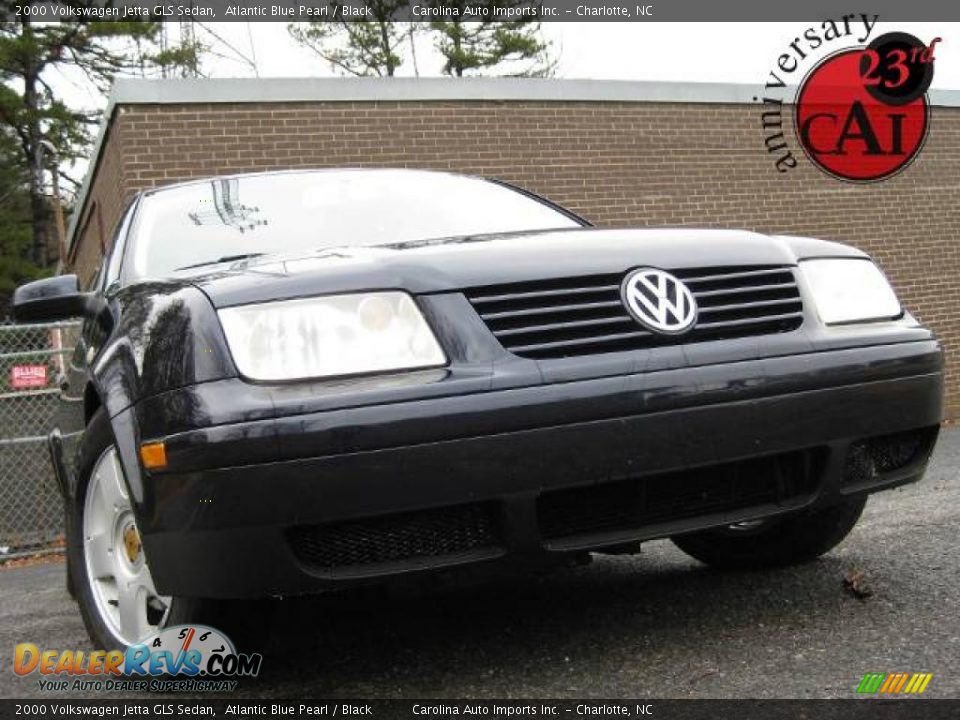 2000 Volkswagen Jetta GLS Sedan Atlantic Blue Pearl / Black Photo #1