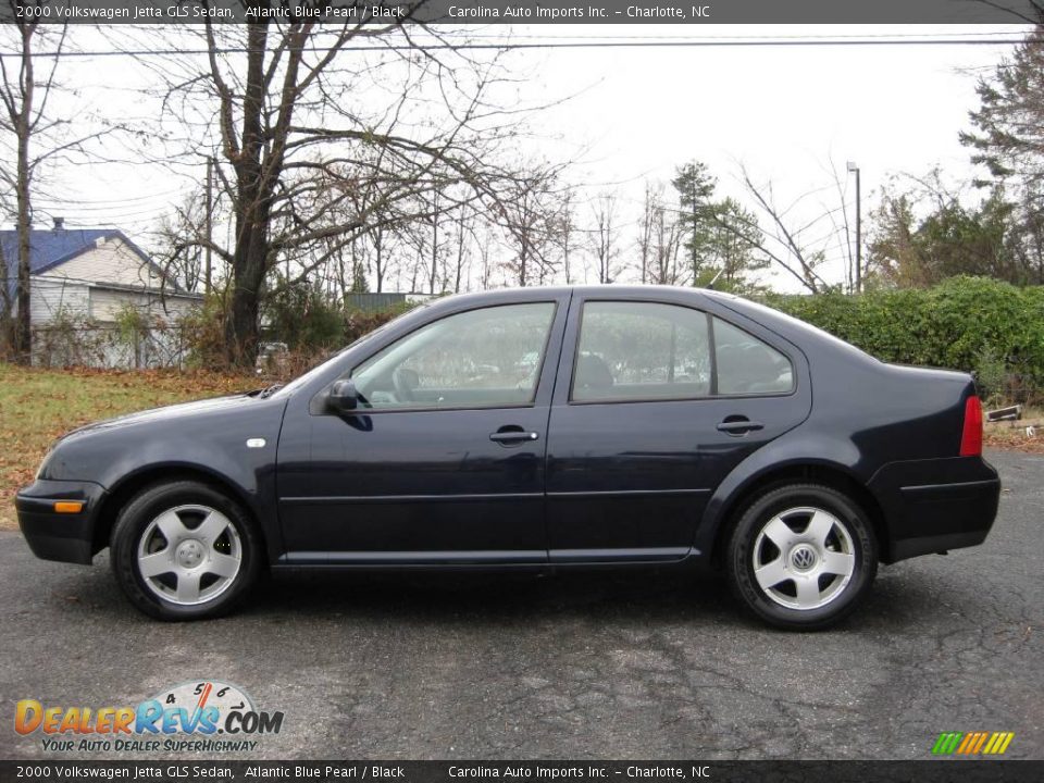 2000 Volkswagen Jetta GLS Sedan Atlantic Blue Pearl / Black Photo #5