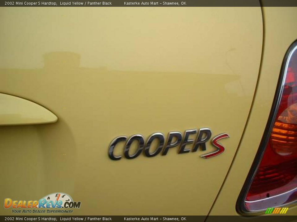 2002 Mini Cooper S Hardtop Liquid Yellow / Panther Black Photo #5