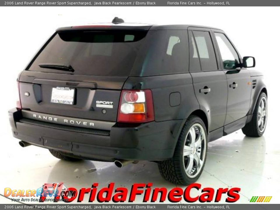 2006 Land Rover Range Rover Sport Supercharged Java Black Pearlescent / Ebony Black Photo #2