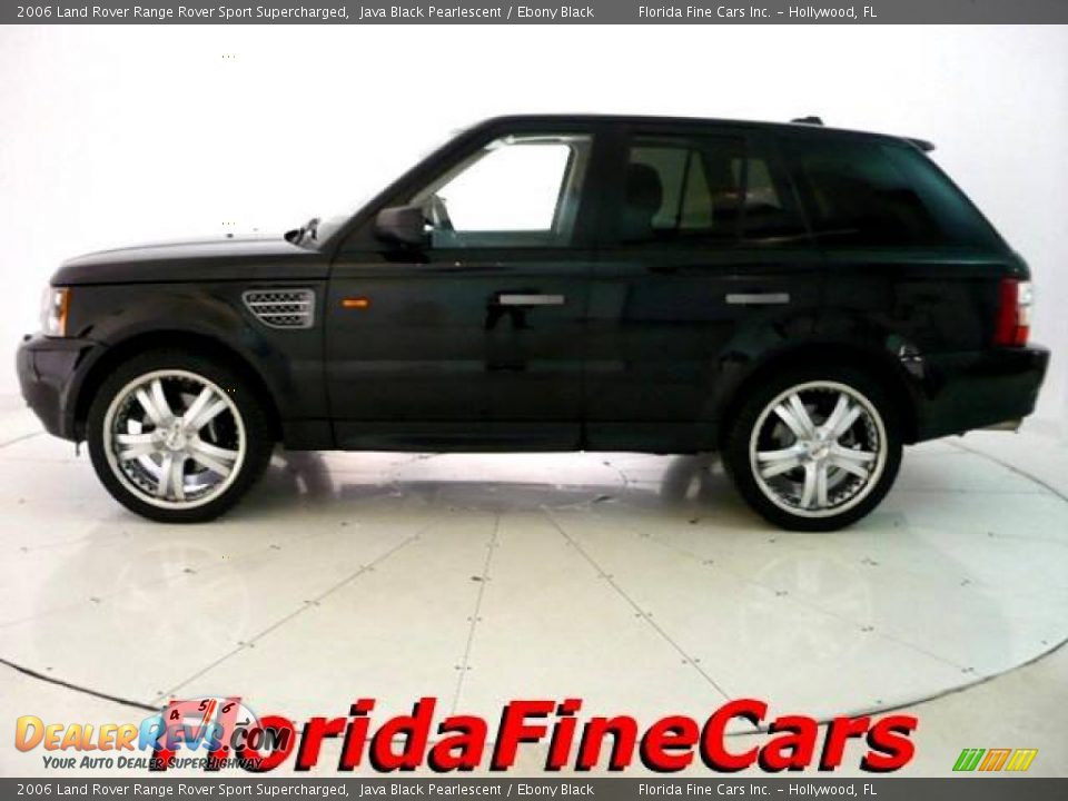 2006 Land Rover Range Rover Sport Supercharged Java Black Pearlescent / Ebony Black Photo #3