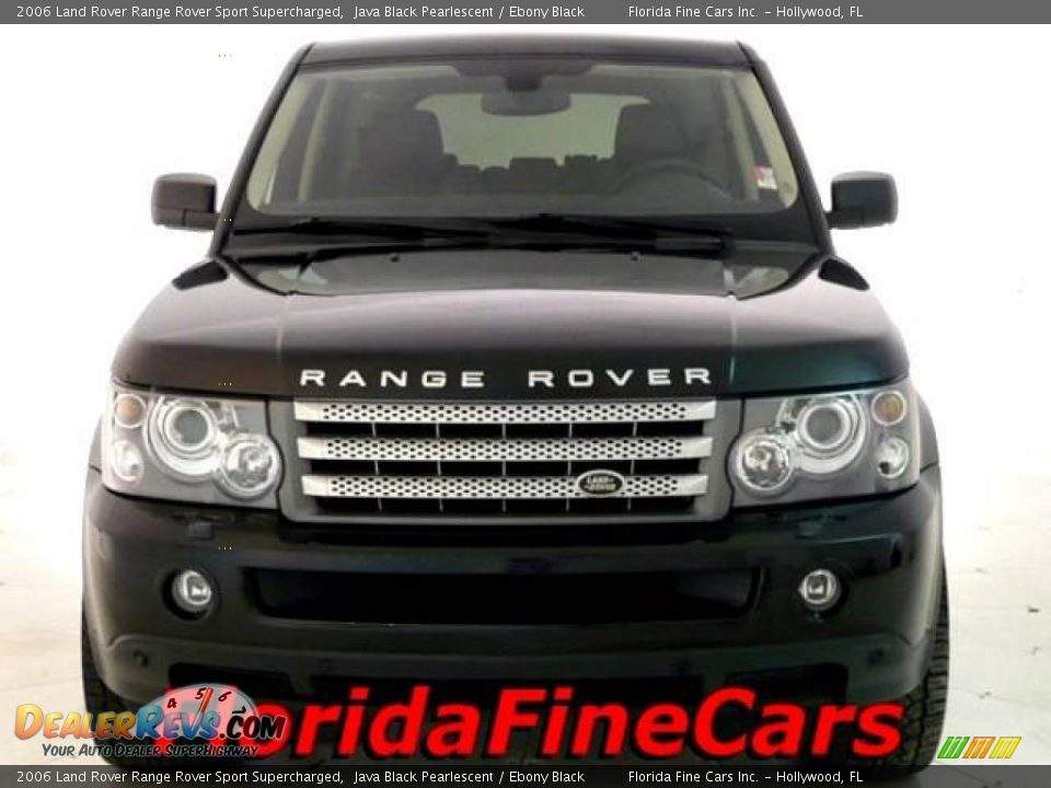 2006 Land Rover Range Rover Sport Supercharged Java Black Pearlescent / Ebony Black Photo #5