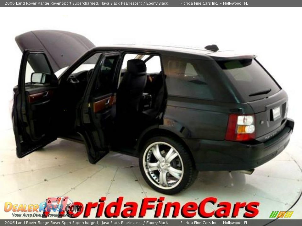 2006 Land Rover Range Rover Sport Supercharged Java Black Pearlescent / Ebony Black Photo #8