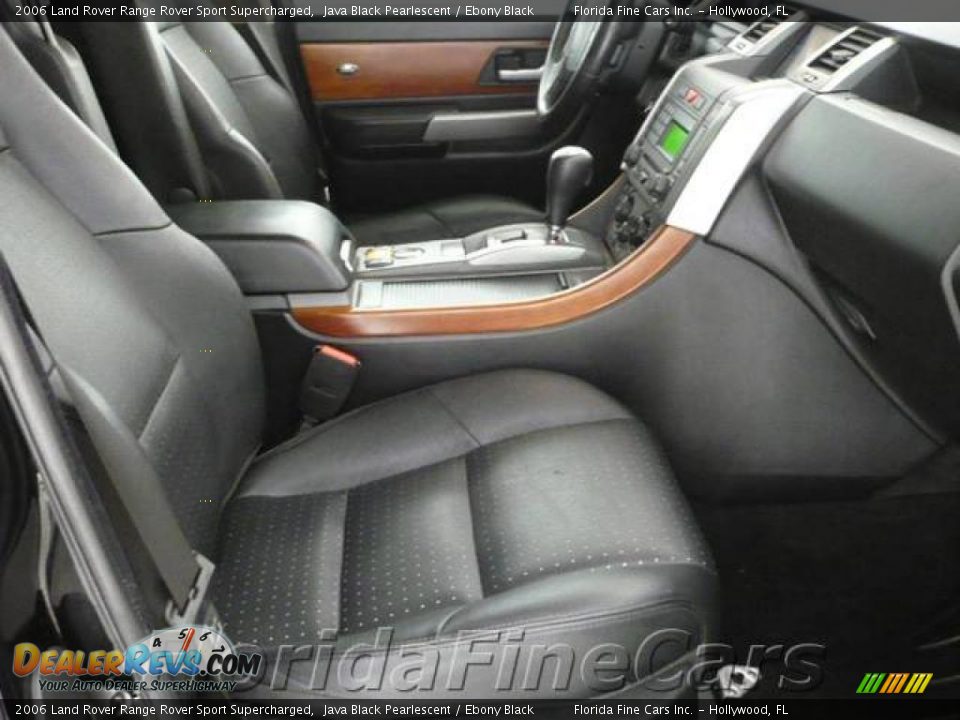 2006 Land Rover Range Rover Sport Supercharged Java Black Pearlescent / Ebony Black Photo #14