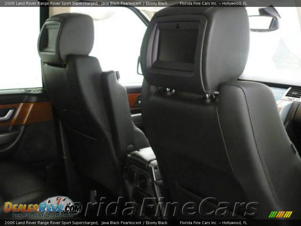 2006 Land Rover Range Rover Sport Supercharged Java Black Pearlescent / Ebony Black Photo #16