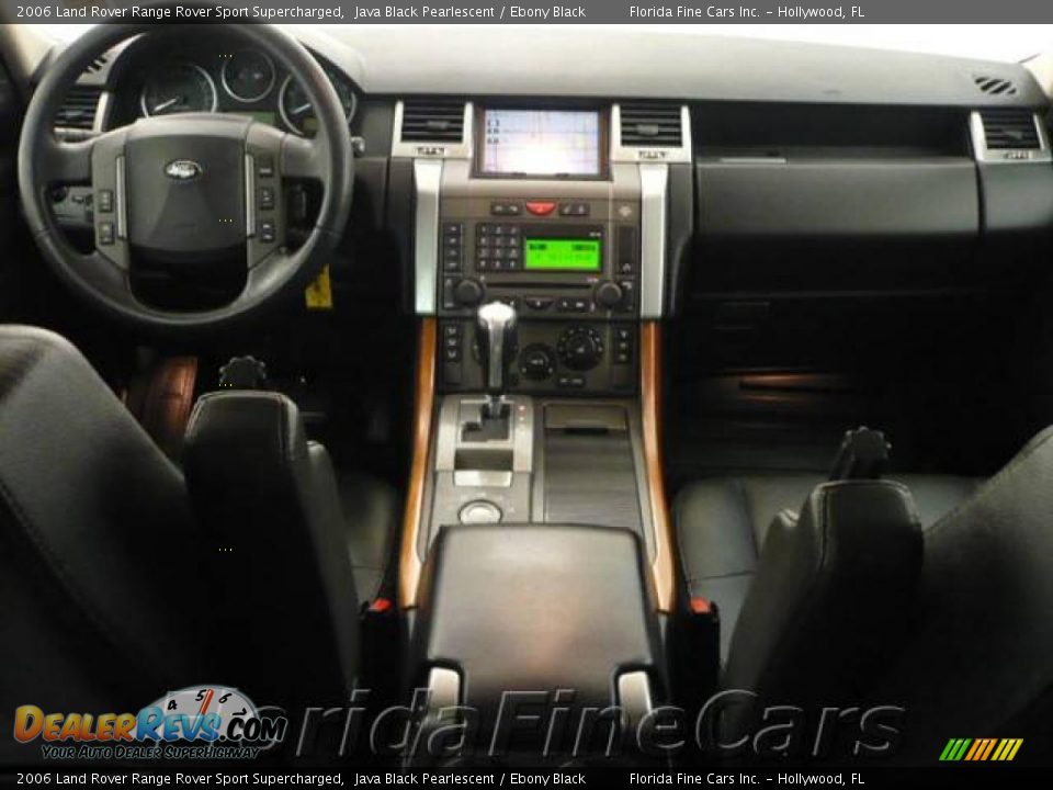 2006 Land Rover Range Rover Sport Supercharged Java Black Pearlescent / Ebony Black Photo #17