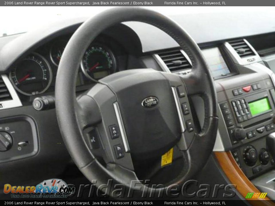 2006 Land Rover Range Rover Sport Supercharged Java Black Pearlescent / Ebony Black Photo #19