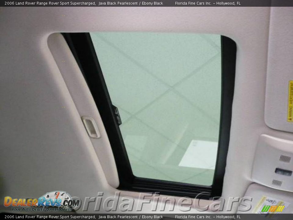 2006 Land Rover Range Rover Sport Supercharged Java Black Pearlescent / Ebony Black Photo #21