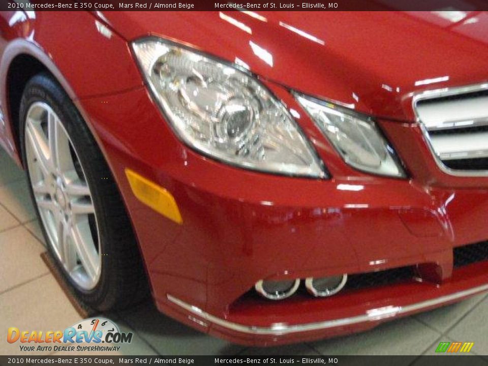 2010 Mercedes-Benz E 350 Coupe Mars Red / Almond Beige Photo #4