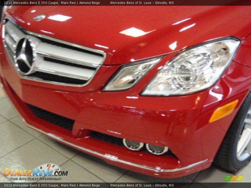 2010 Mercedes-Benz E 350 Coupe Mars Red / Almond Beige Photo #5