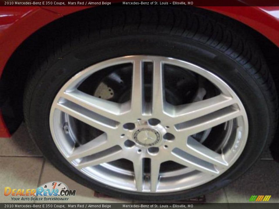 2010 Mercedes-Benz E 350 Coupe Mars Red / Almond Beige Photo #6