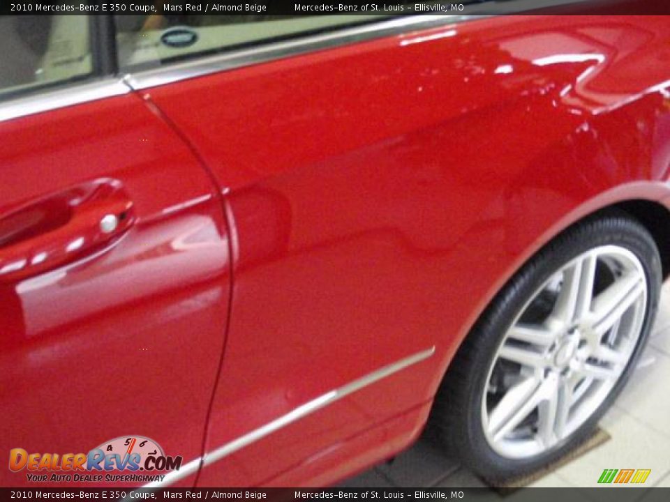 2010 Mercedes-Benz E 350 Coupe Mars Red / Almond Beige Photo #8
