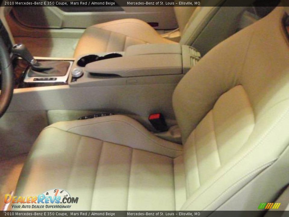 2010 Mercedes-Benz E 350 Coupe Mars Red / Almond Beige Photo #10
