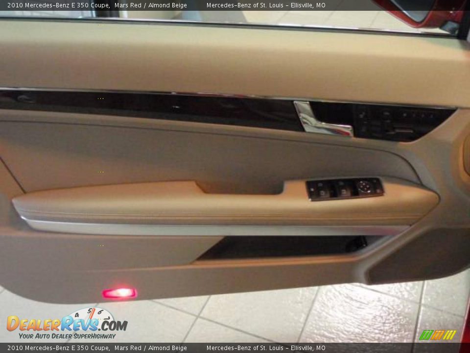 2010 Mercedes-Benz E 350 Coupe Mars Red / Almond Beige Photo #11