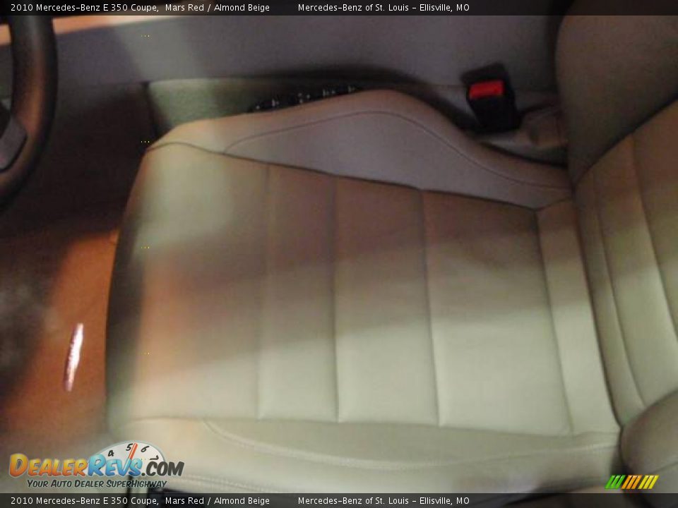 2010 Mercedes-Benz E 350 Coupe Mars Red / Almond Beige Photo #12