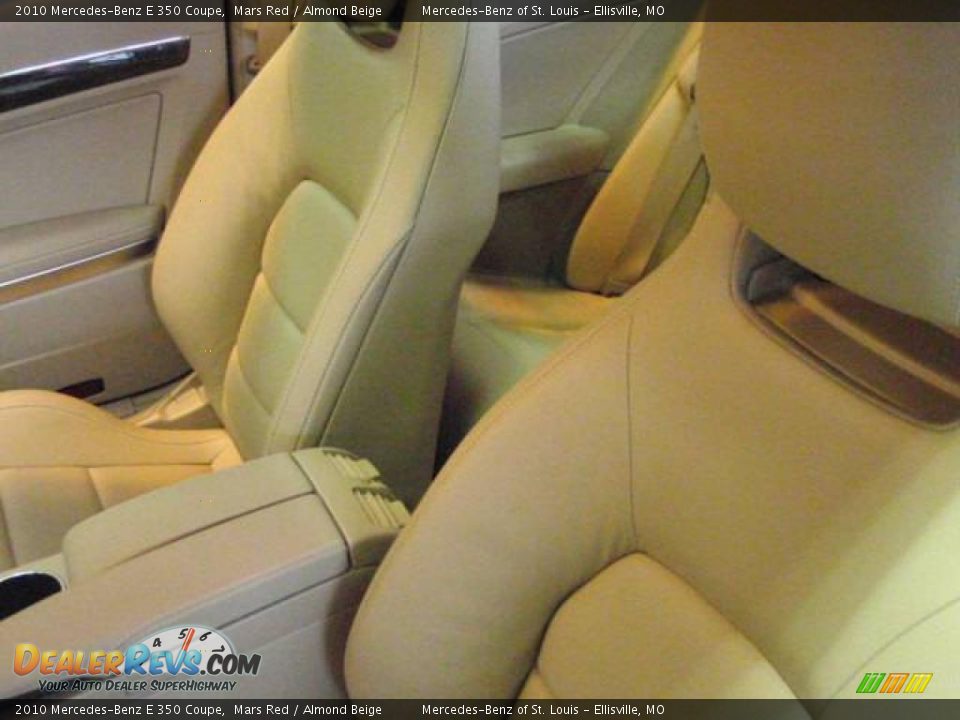 2010 Mercedes-Benz E 350 Coupe Mars Red / Almond Beige Photo #13