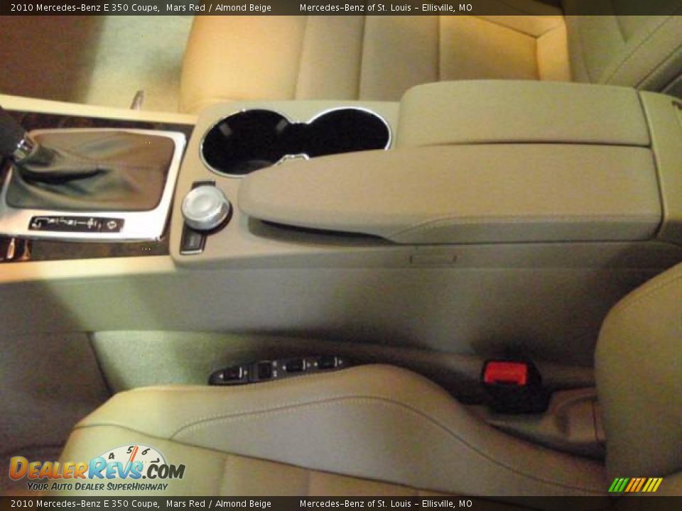2010 Mercedes-Benz E 350 Coupe Mars Red / Almond Beige Photo #14