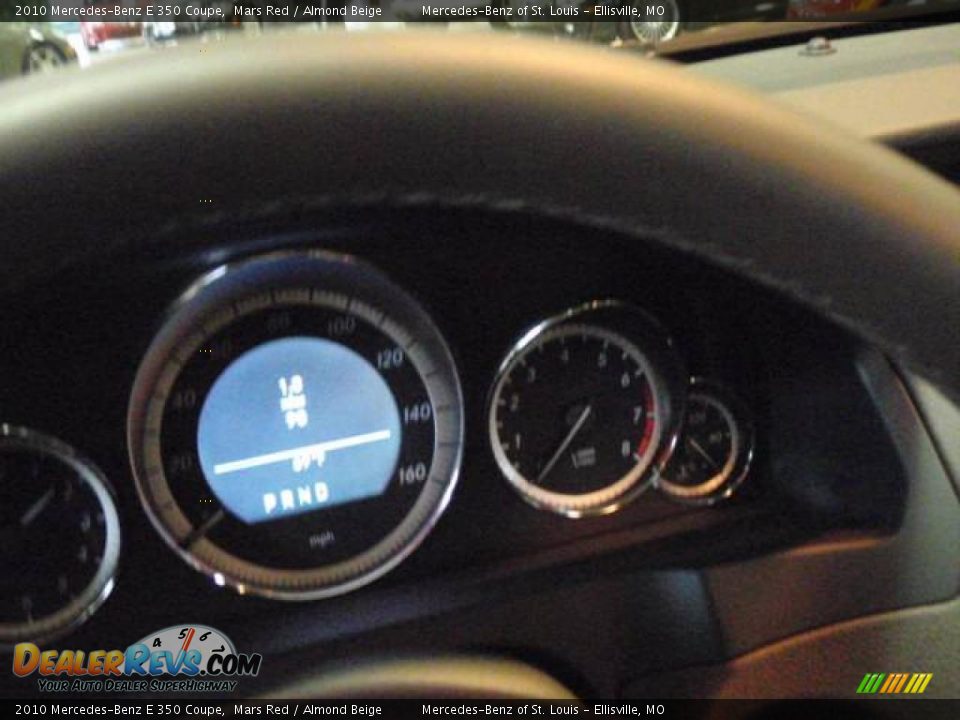 2010 Mercedes-Benz E 350 Coupe Mars Red / Almond Beige Photo #15