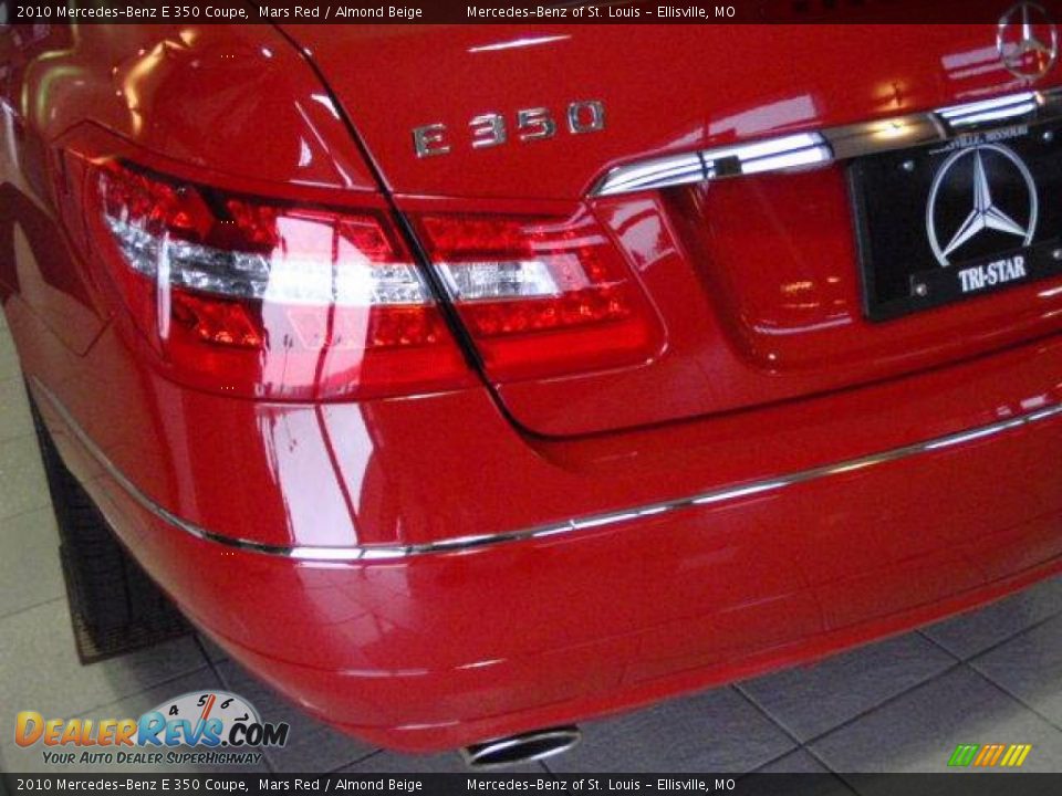 2010 Mercedes-Benz E 350 Coupe Mars Red / Almond Beige Photo #17