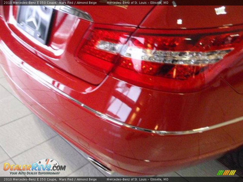 2010 Mercedes-Benz E 350 Coupe Mars Red / Almond Beige Photo #18