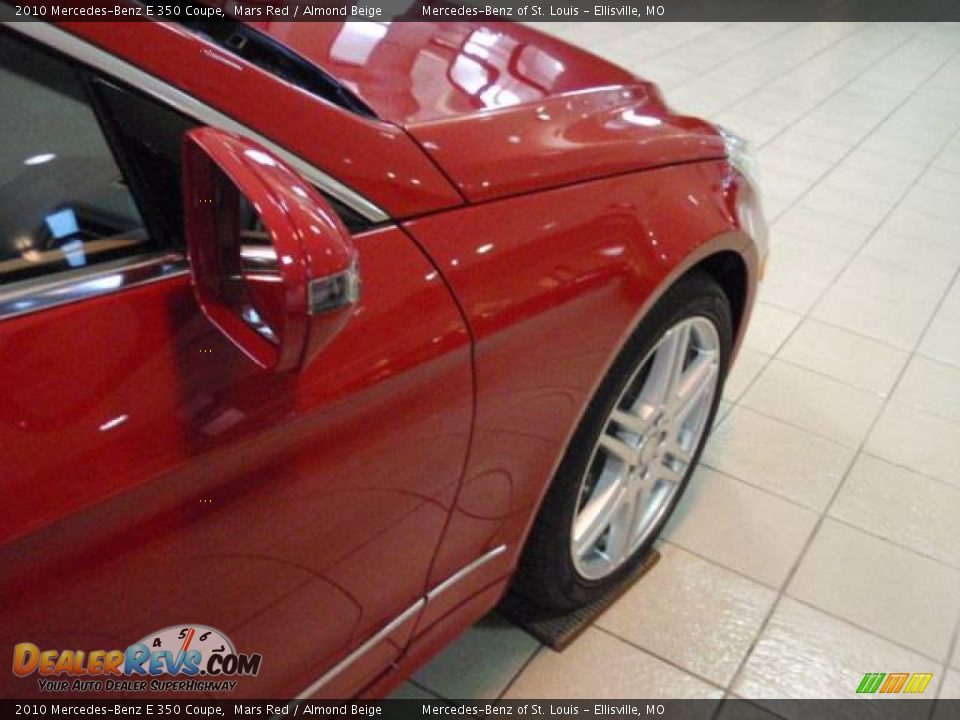 2010 Mercedes-Benz E 350 Coupe Mars Red / Almond Beige Photo #21