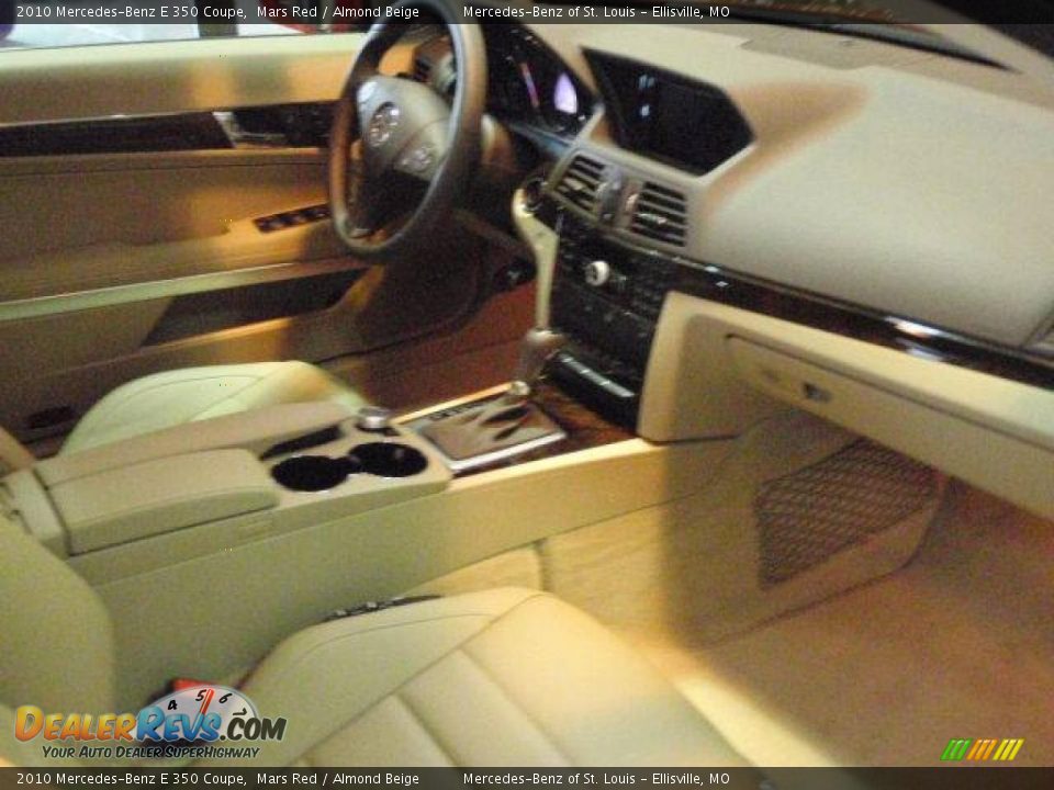 2010 Mercedes-Benz E 350 Coupe Mars Red / Almond Beige Photo #22