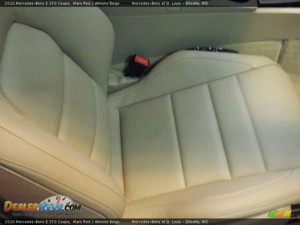 2010 Mercedes-Benz E 350 Coupe Mars Red / Almond Beige Photo #23