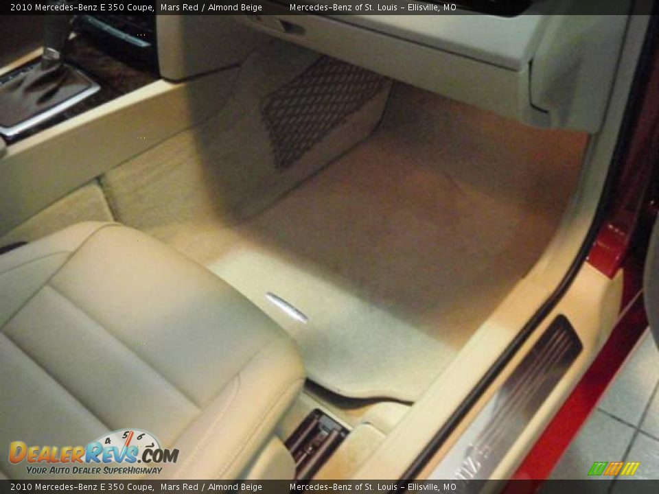 2010 Mercedes-Benz E 350 Coupe Mars Red / Almond Beige Photo #24