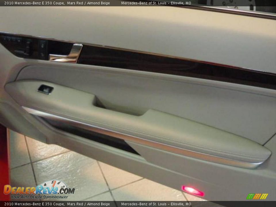 2010 Mercedes-Benz E 350 Coupe Mars Red / Almond Beige Photo #25