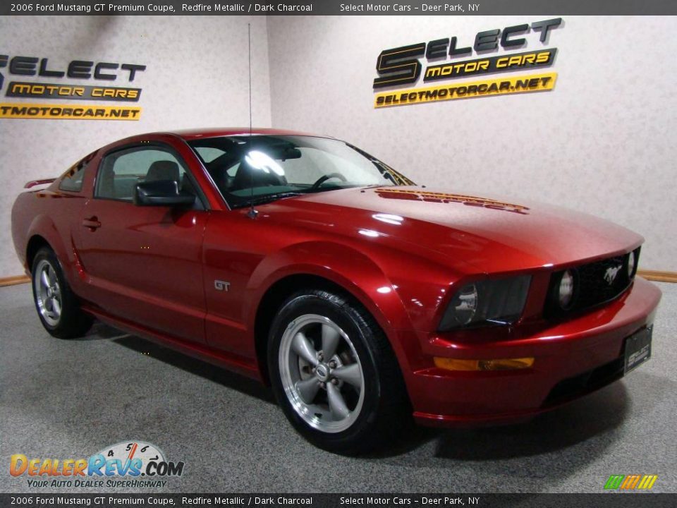 2006 Ford Mustang GT Premium Coupe Redfire Metallic / Dark Charcoal Photo #3