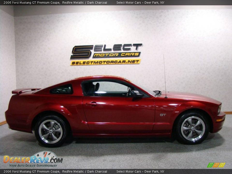 2006 Ford Mustang GT Premium Coupe Redfire Metallic / Dark Charcoal Photo #4