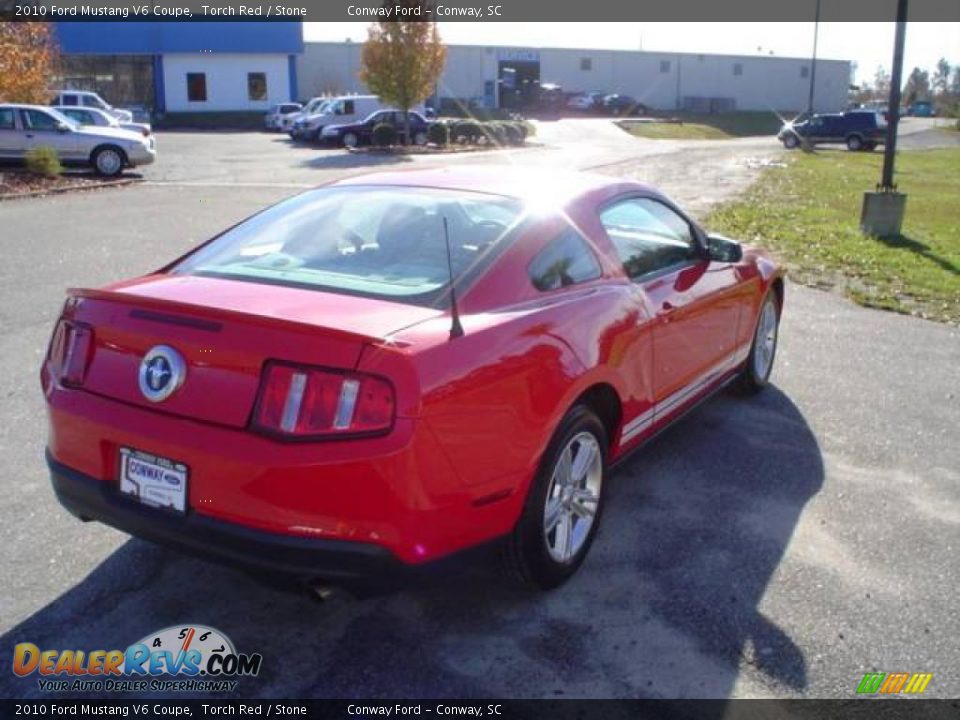 2010 Ford Mustang V6 Coupe Torch Red / Stone Photo #5