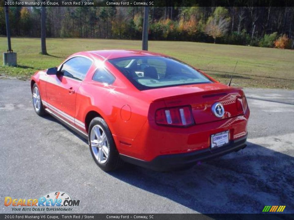 2010 Ford Mustang V6 Coupe Torch Red / Stone Photo #7