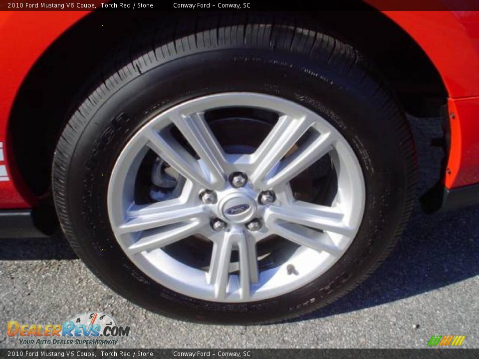 2010 Ford Mustang V6 Coupe Torch Red / Stone Photo #9