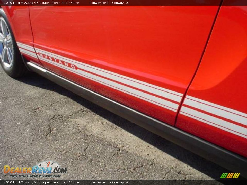 2010 Ford Mustang V6 Coupe Torch Red / Stone Photo #10