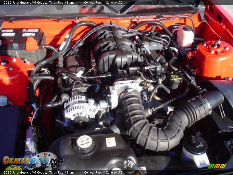 2010 Ford Mustang V6 Coupe Torch Red / Stone Photo #13