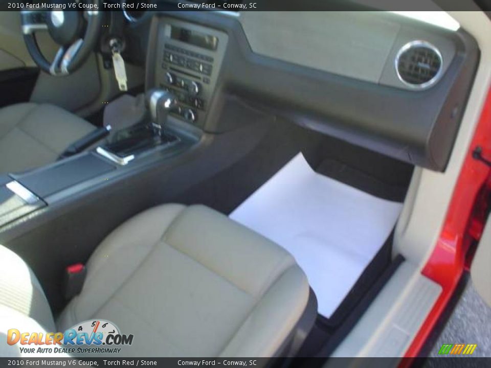 2010 Ford Mustang V6 Coupe Torch Red / Stone Photo #19