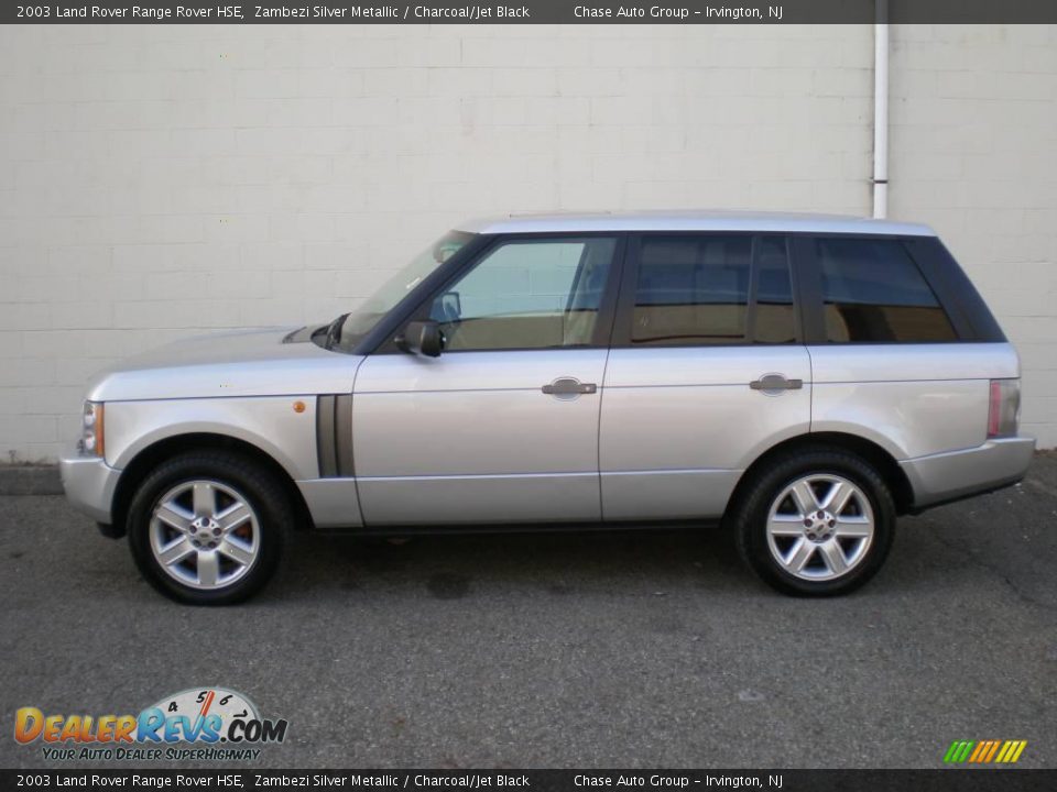 2003 Land Rover Range Rover HSE Zambezi Silver Metallic / Charcoal/Jet Black Photo #2