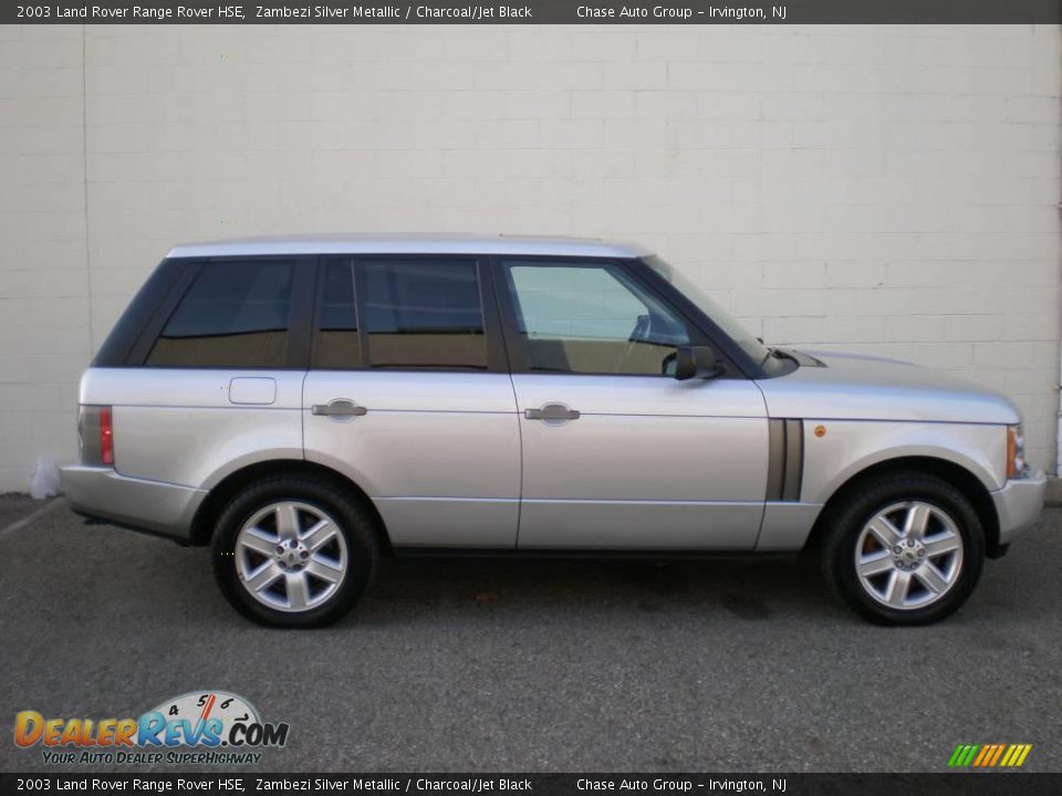 2003 Land Rover Range Rover HSE Zambezi Silver Metallic / Charcoal/Jet Black Photo #3