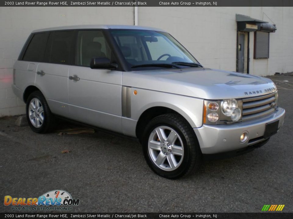 2003 Land Rover Range Rover HSE Zambezi Silver Metallic / Charcoal/Jet Black Photo #6