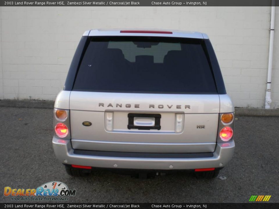2003 Land Rover Range Rover HSE Zambezi Silver Metallic / Charcoal/Jet Black Photo #8