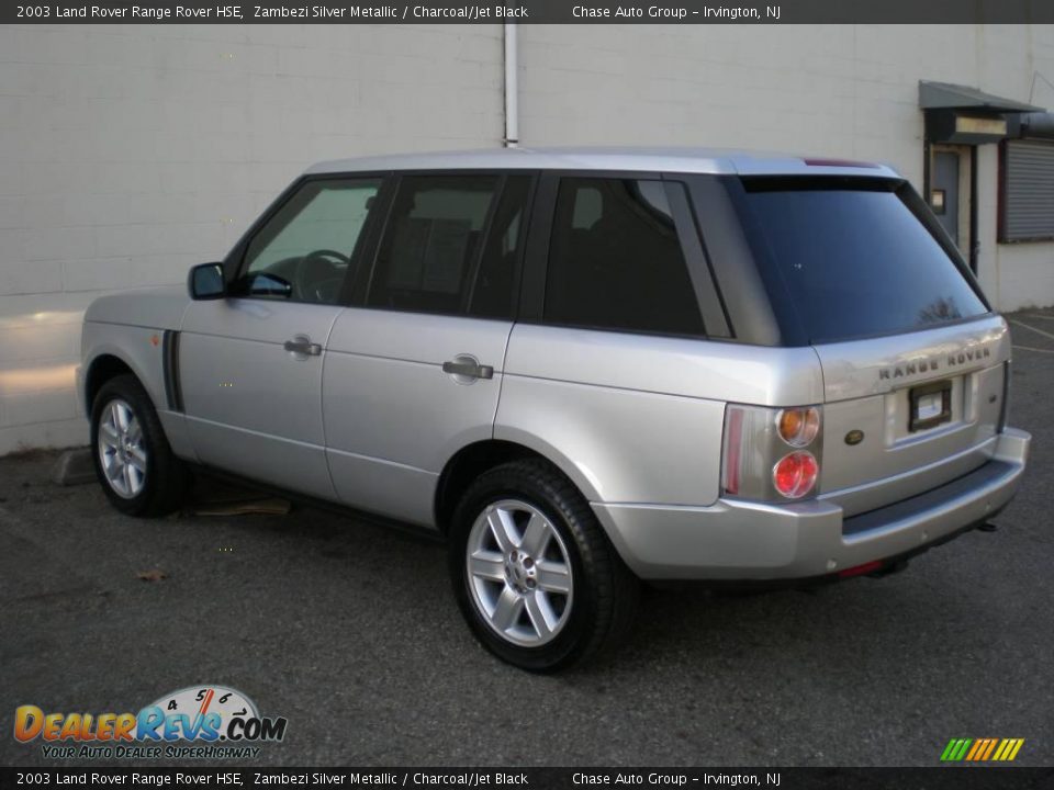 2003 Land Rover Range Rover HSE Zambezi Silver Metallic / Charcoal/Jet Black Photo #9