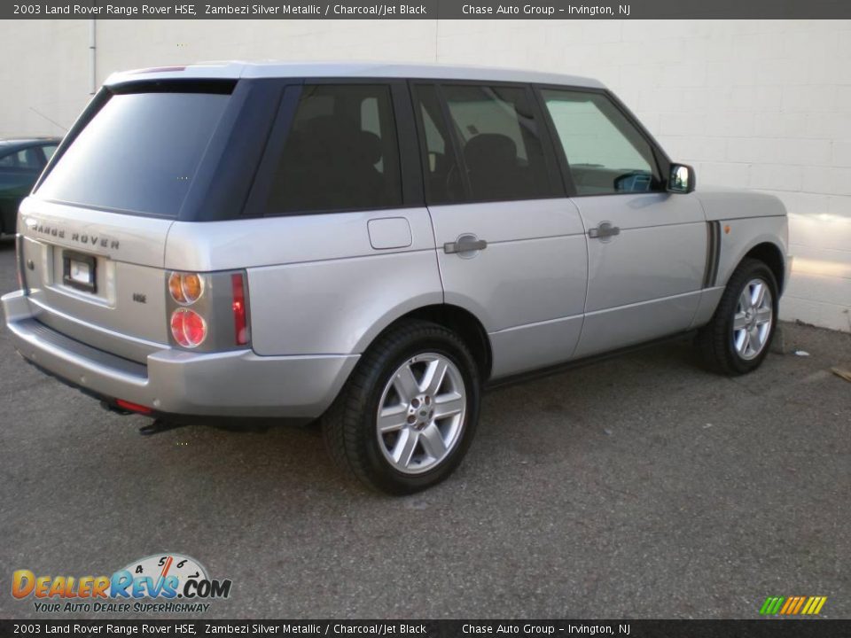 2003 Land Rover Range Rover HSE Zambezi Silver Metallic / Charcoal/Jet Black Photo #10