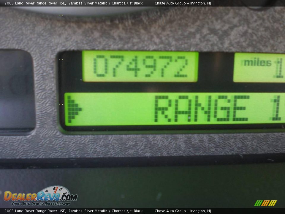 2003 Land Rover Range Rover HSE Zambezi Silver Metallic / Charcoal/Jet Black Photo #28
