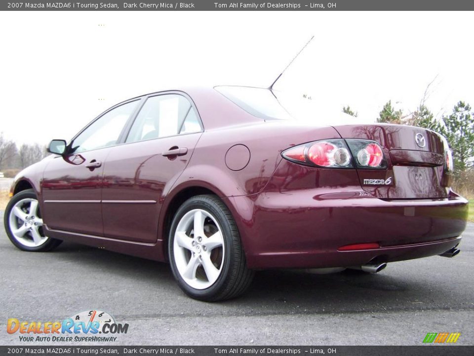 2007 Mazda MAZDA6 i Touring Sedan Dark Cherry Mica / Black Photo #4