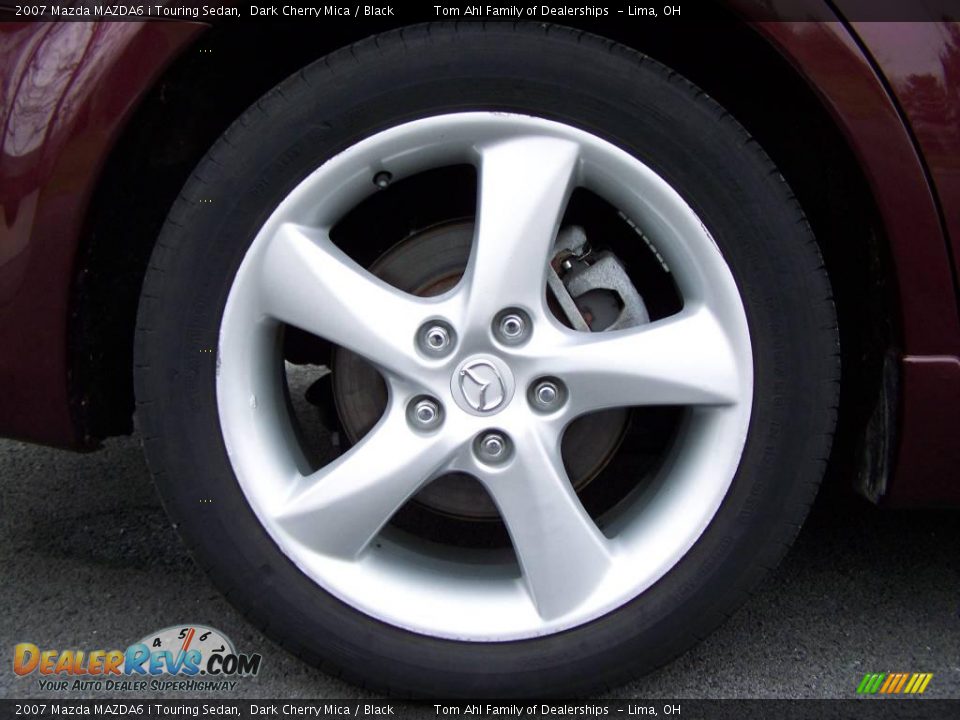 2007 Mazda MAZDA6 i Touring Sedan Dark Cherry Mica / Black Photo #8