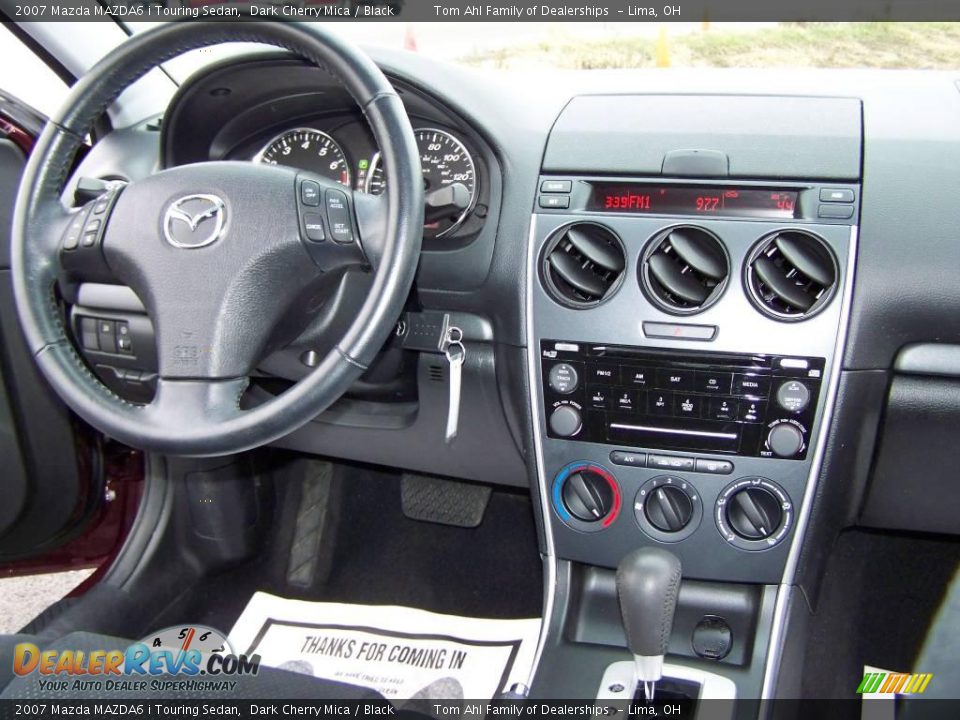 2007 Mazda MAZDA6 i Touring Sedan Dark Cherry Mica / Black Photo #16