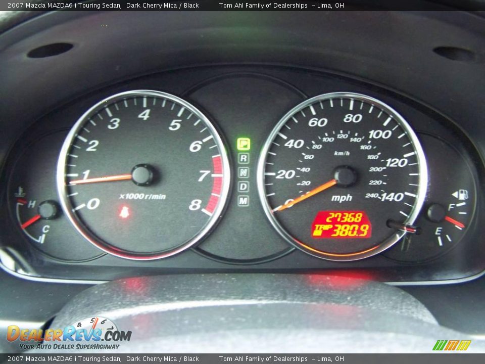 2007 Mazda MAZDA6 i Touring Sedan Dark Cherry Mica / Black Photo #18