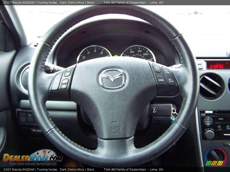 2007 Mazda MAZDA6 i Touring Sedan Dark Cherry Mica / Black Photo #19
