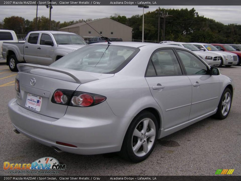 2007 Mazda MAZDA6 i Sport Sedan Glacier Silver Metallic / Gray Photo #3
